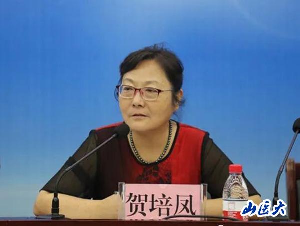 (校党委副书记,医学数据科学研究院院长贺培凤出席会议并讲话)